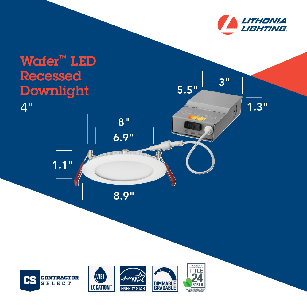 Lithonia Lighting WF4-LED-27K30K35K-MVOLT-90CRI-MW-M6