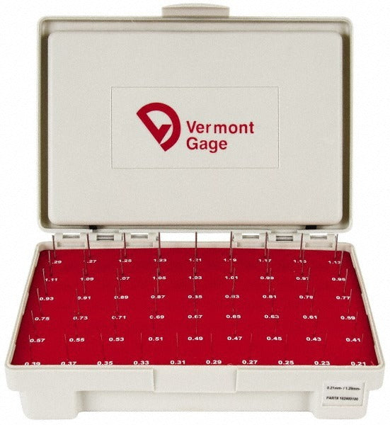VERMONT GAGE Vermont Gage 102400100 Class Zz Plug Gage Set 55 Pc