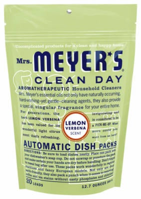 SC JOHNSON S C Johnson Wax 14264 Dishwasher Packs Lemon Verbena 20 Ct