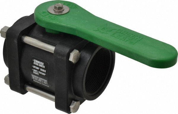 GREEN LEAF Green Leaf V 200 Ball Valve 2 Inch Fnpt Polypropylene 150 Psi