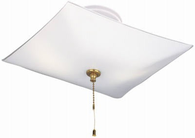 WESTINGHOUSE Westinghouse 66200 2-light Semi-flush Ceiling Fixture White