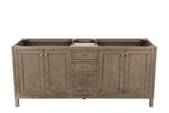 James Martin Vanities 305-V72-WWW Chicago 72 Double Vanity White Washed Walnut