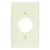 Leviton 78004 1-Gang Single 1.406 Inch Hole Device Receptacle Wallplate Standard Size