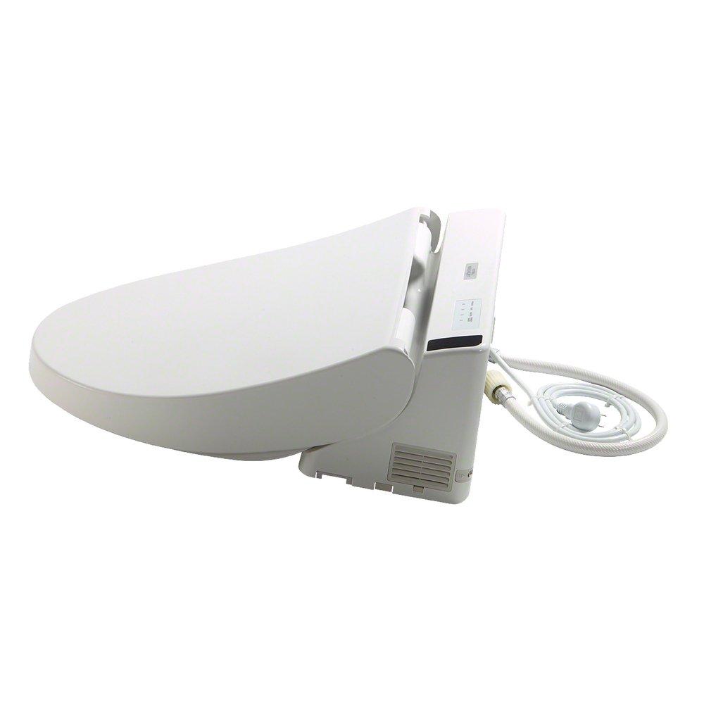 TOTO SW2043R#01 Washlet Round Closed Front with Cover Bidet Seat in Cotton