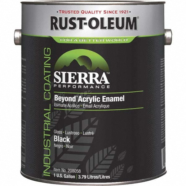 RUST-OLEUM Rust-oleum 208058 Acrylic Enamel Paint Gloss Black 1 Gal