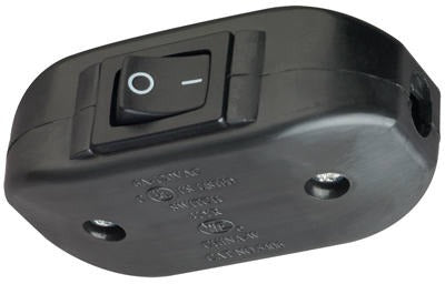 LEGRAND Pass Seymour 5406BKBPCC5 Feed-thru Cord Switch 6A 120V 5-pack