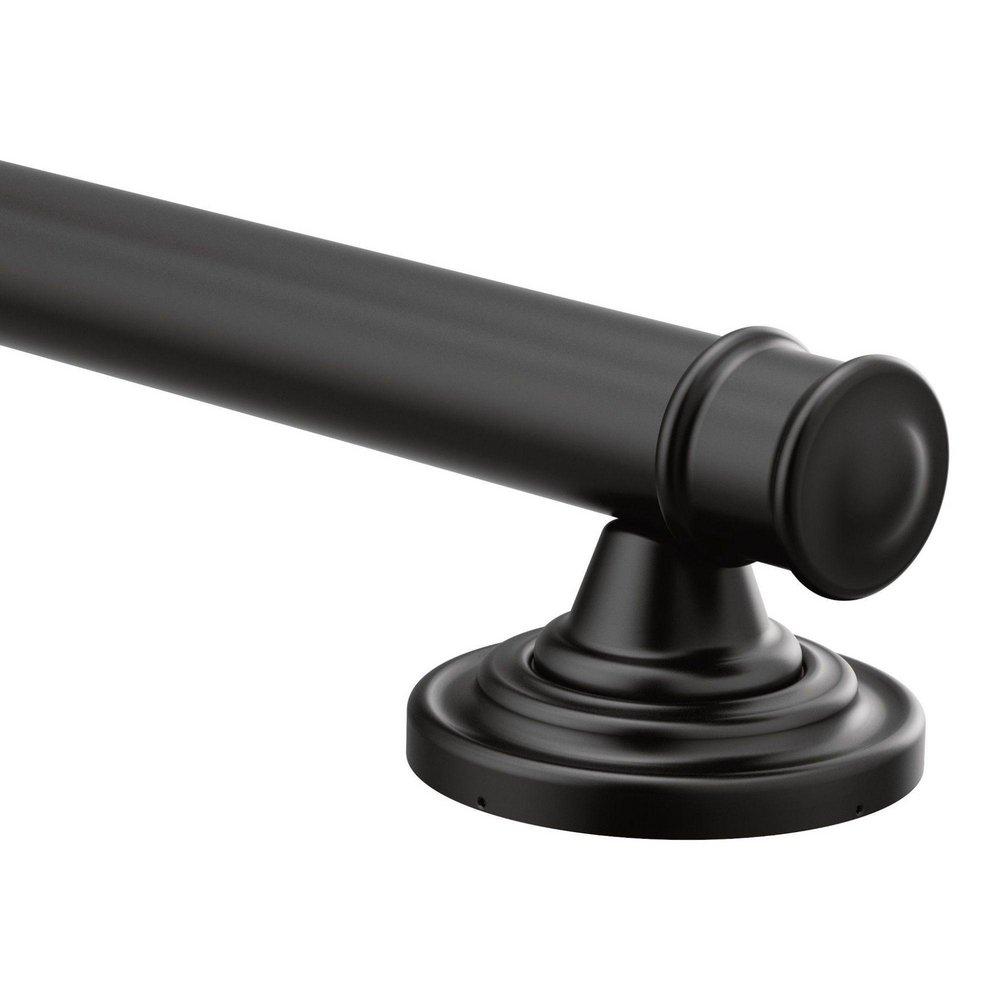 Moen YG6418BL Belfield 18 in. Grab Bar in Matte Black