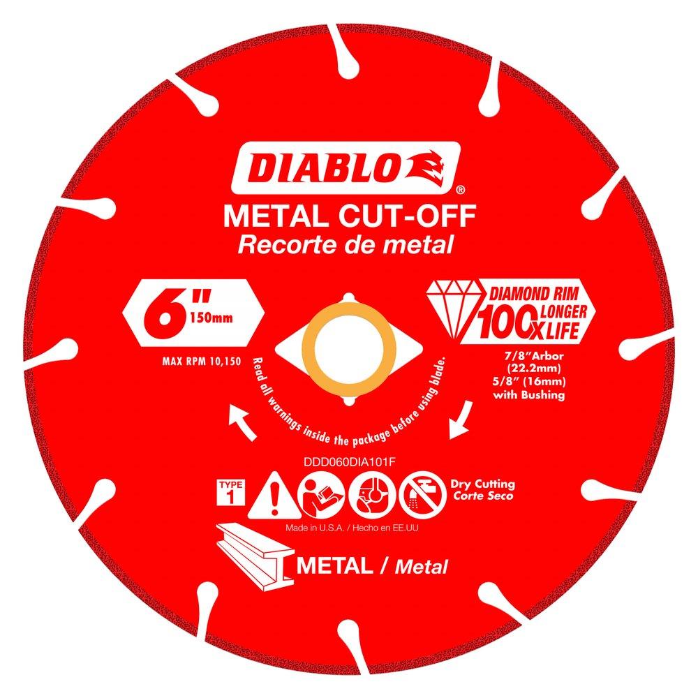 Diablo DDD060DIA101F Metal, Grinding and Polishing 6 in. Cut-Off Blade