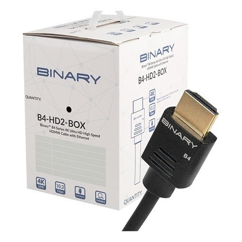 BINARY Binary B4-HD2-.4-40BOX Hdmi Cable with Ethernet 40 Pack