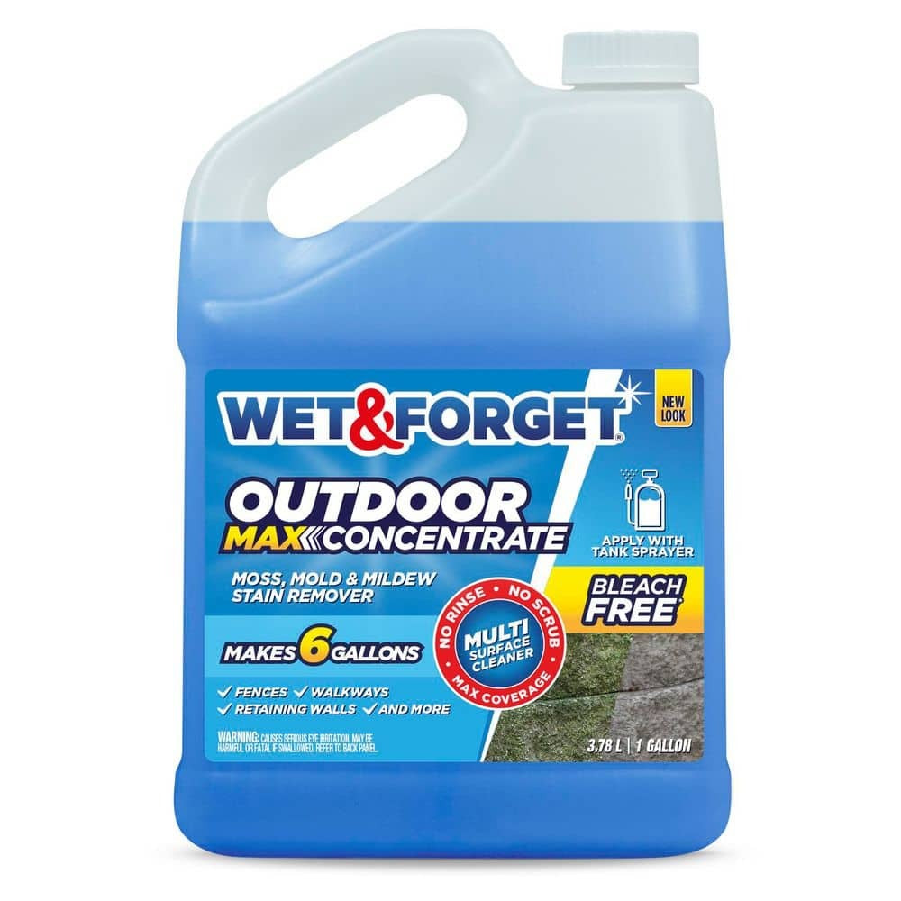 WET & FORGET Wet and Forget 800128 Outdoor Cleaner Concentrate Mold Mildew Algae 1 Gal