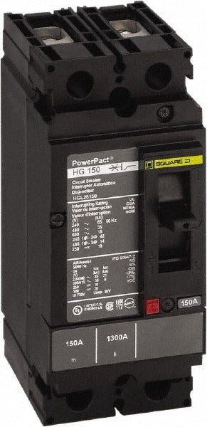 SCHNEIDER ELECTRIC Square D HDL26015 Molded Case Circuit Breaker 15A 2P
