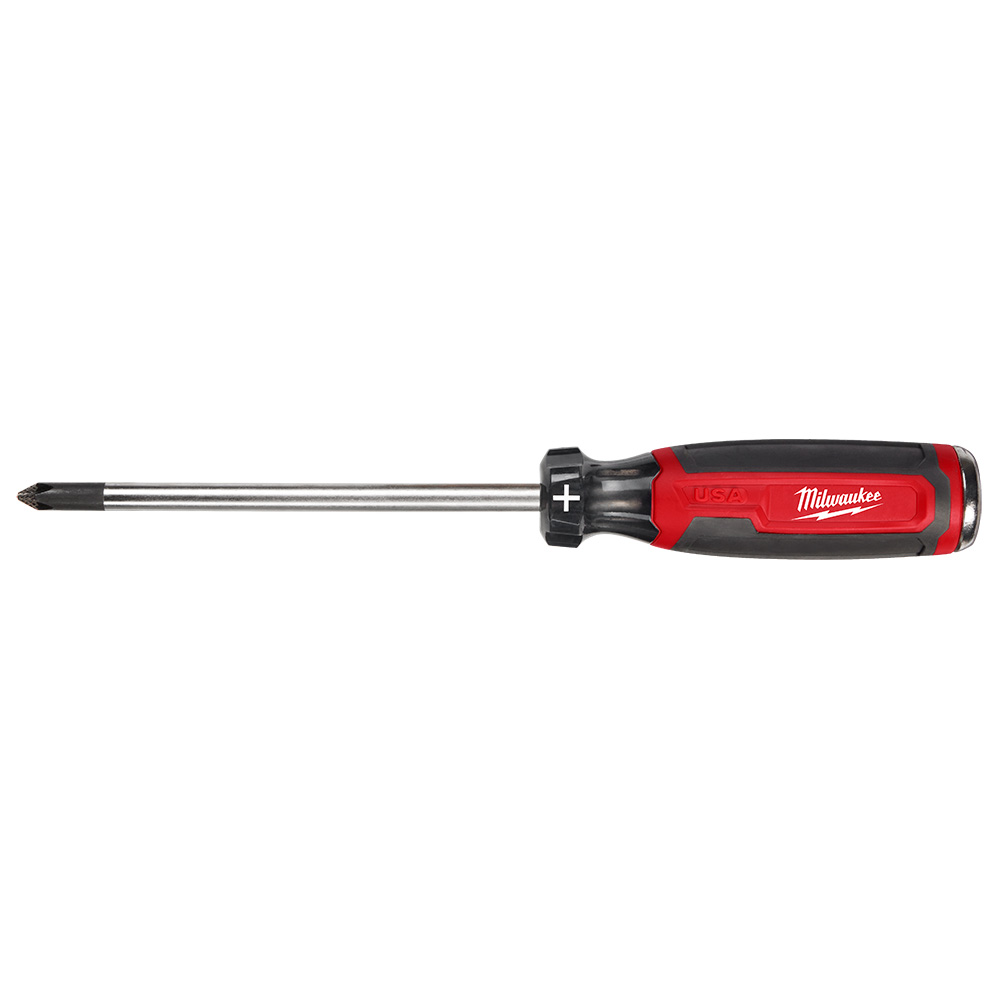 Milwaukee Tool MT205 Cushion Grip Demolition Screwdriver, #2 Phillips, 6 Shaft, Replacement MPN