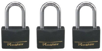 MASTER LOCK Master Lock Co 141TRILF Aluminum Padlock 3 Pack