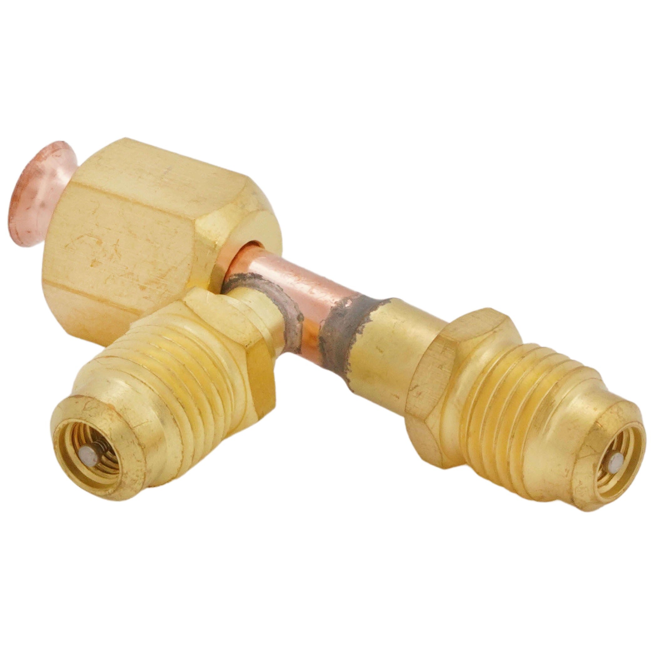 SUPCO Supco SF9601 Refrigeration Tee Connector 1/4 in Male Flare x 1/4 in Female Flare x 1/4 in Male Flare (Pack of 2)