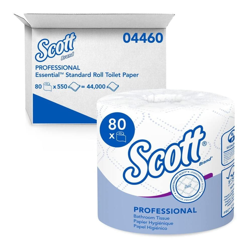 KIMBERLY-CLARK Kimberly-Clark KCC04460 Scott 2-ply standard roll bath tissue (80 rolls)