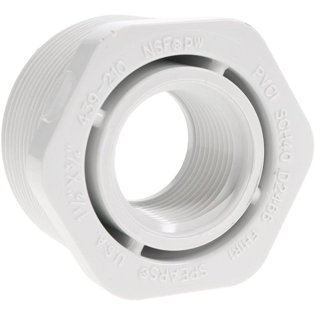 VALUE COLLECTION Value Collection 439-210 Pvc Pipe Bushing 1.5x0.75in Sch 40