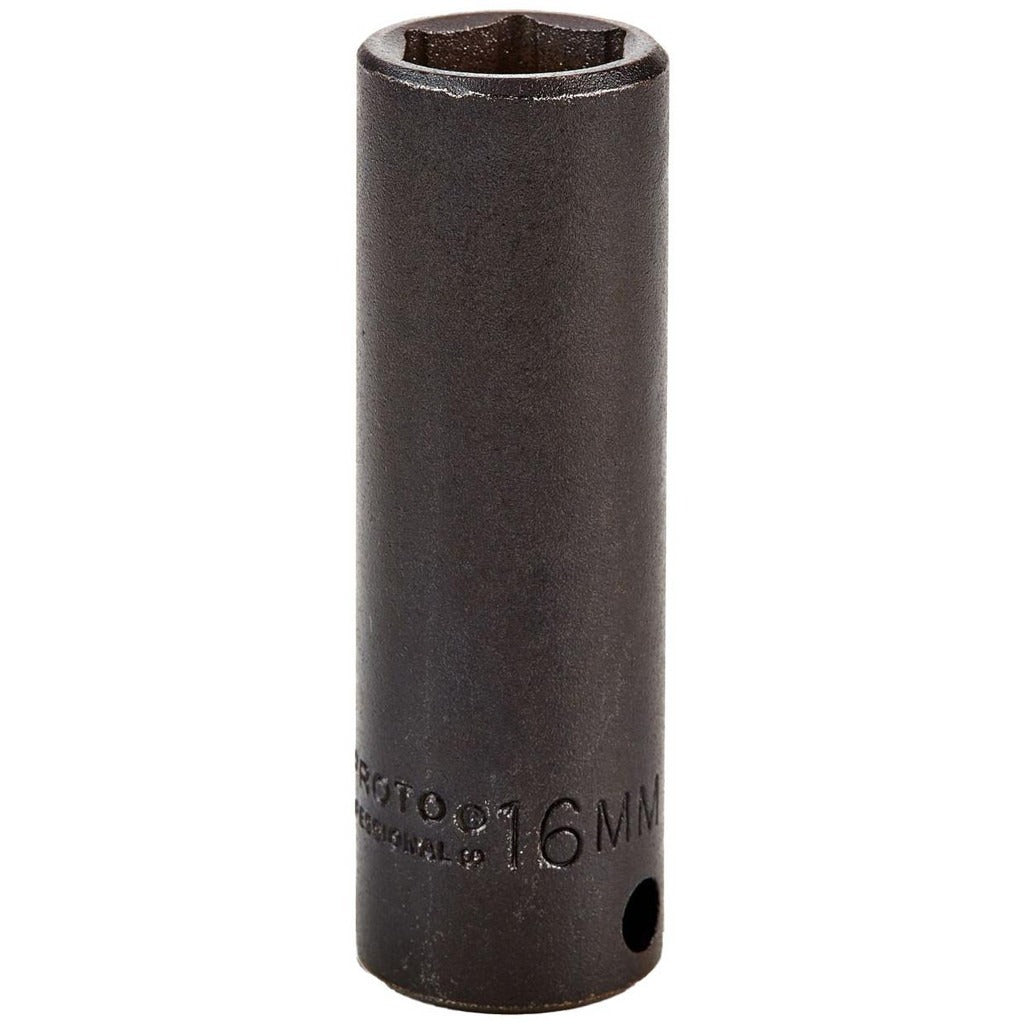 PROTO Proto J7016M Impact Socket 3/8 in Drive 16mm 6-pt