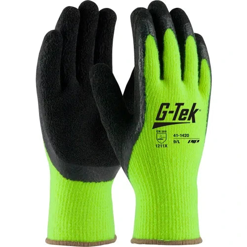PIP Pip 41-1420/M Hi-Vis acrylic nylon medium cold protection gloves (12 pairs)
