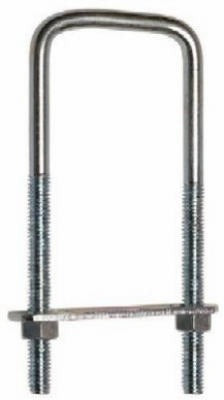 NATIONAL HARDWARE National Mfg N222-372 Square U-bolt 3/8x3x7 Zinc 5 Pack