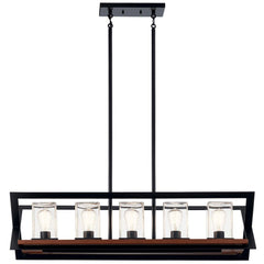 Kichler Lighting 49309BK Morelle 75W 5-Light Medium E-26 Incandescent Outdoor Chandelier in Black