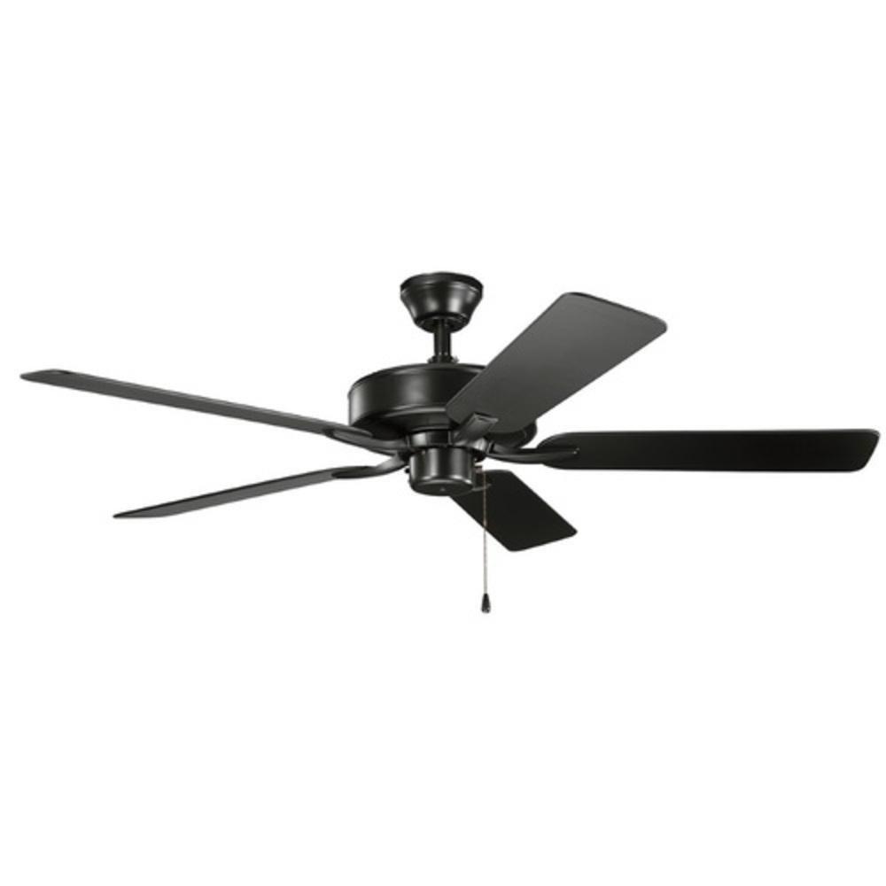 Kichler Lighting 330015SBK Basics Pro 52W Ceiling Fan in Satin Black