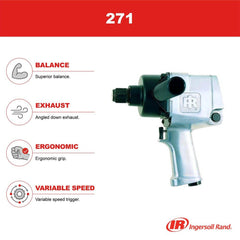 Ingersoll Rand 271 Series 1 in. Super Duty Pneumatic Square Impact Wrench