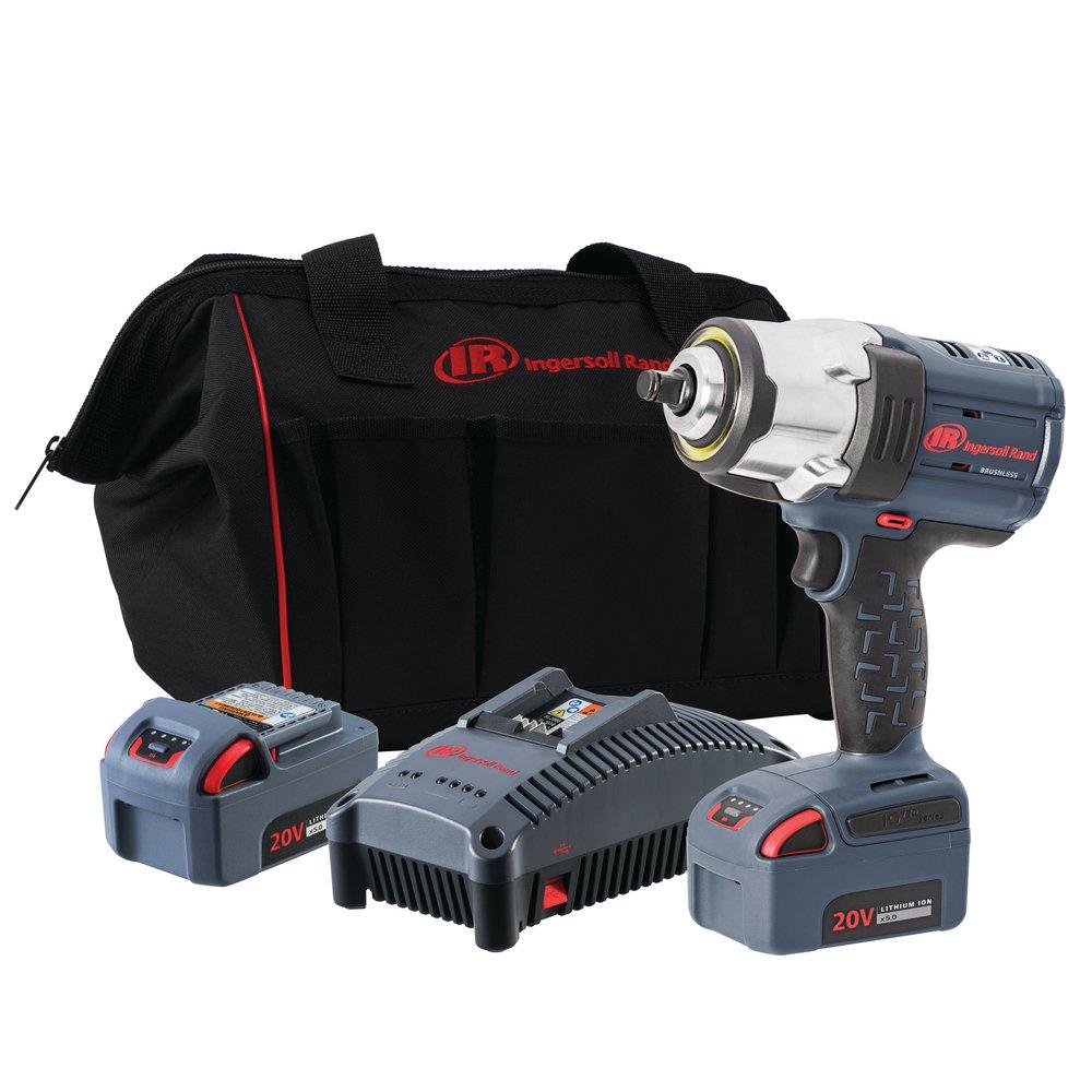 Ingersoll Rand W7152-K22 IQV20 Series Cordless 20V Impact Wrench Tool Kit