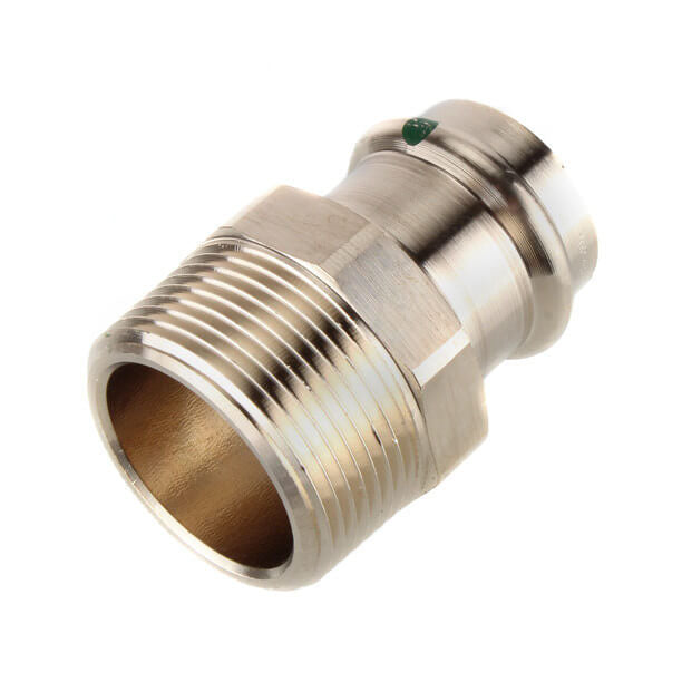 Viega 79250 ProPress Zero Lead Bronze Adapter with Male 1 x 1 1/4 P x Male NPT