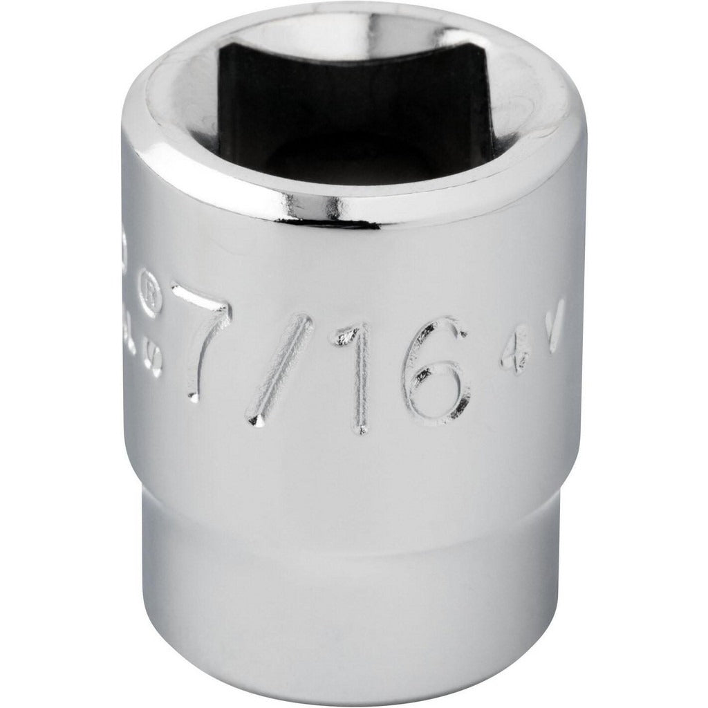 PROTO Proto J5214HS 7/16 in 6-point 3/8 Drive Hand Socket