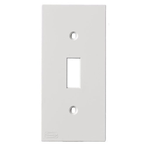 HUBBELL Hubbell Premise Wiring KP1W Single Gang Toggle Faceplate