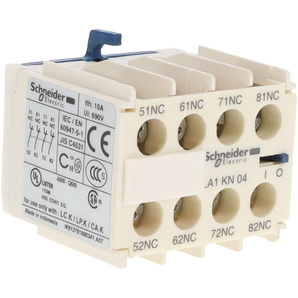 SCHNEIDER ELECTRIC Schneider Electric LA1KN04 Auxiliary Contact Block