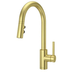 Pfister LG529-SABG Stellen Single Handle Pull Down Kitchen Faucet in Brushed Gold