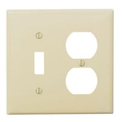 Leviton 80705-I Wallplate Combination 2 Thermoplastic 2 Gang Replacement MPN