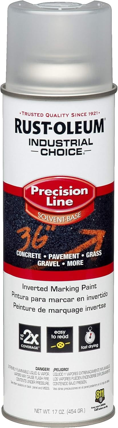RUST-OLEUM Rust-Oleum 1601838 Precision Line Inverted Marking Paint 17 oz (1 Can)