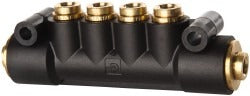 PARKER Parker 24M-4-4 Manifold 1/4 in 2 Inlet 4 Outlet Nptf