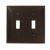 Leviton 80709 2-Gang Toggle Device Switch Wallplate Standard Size