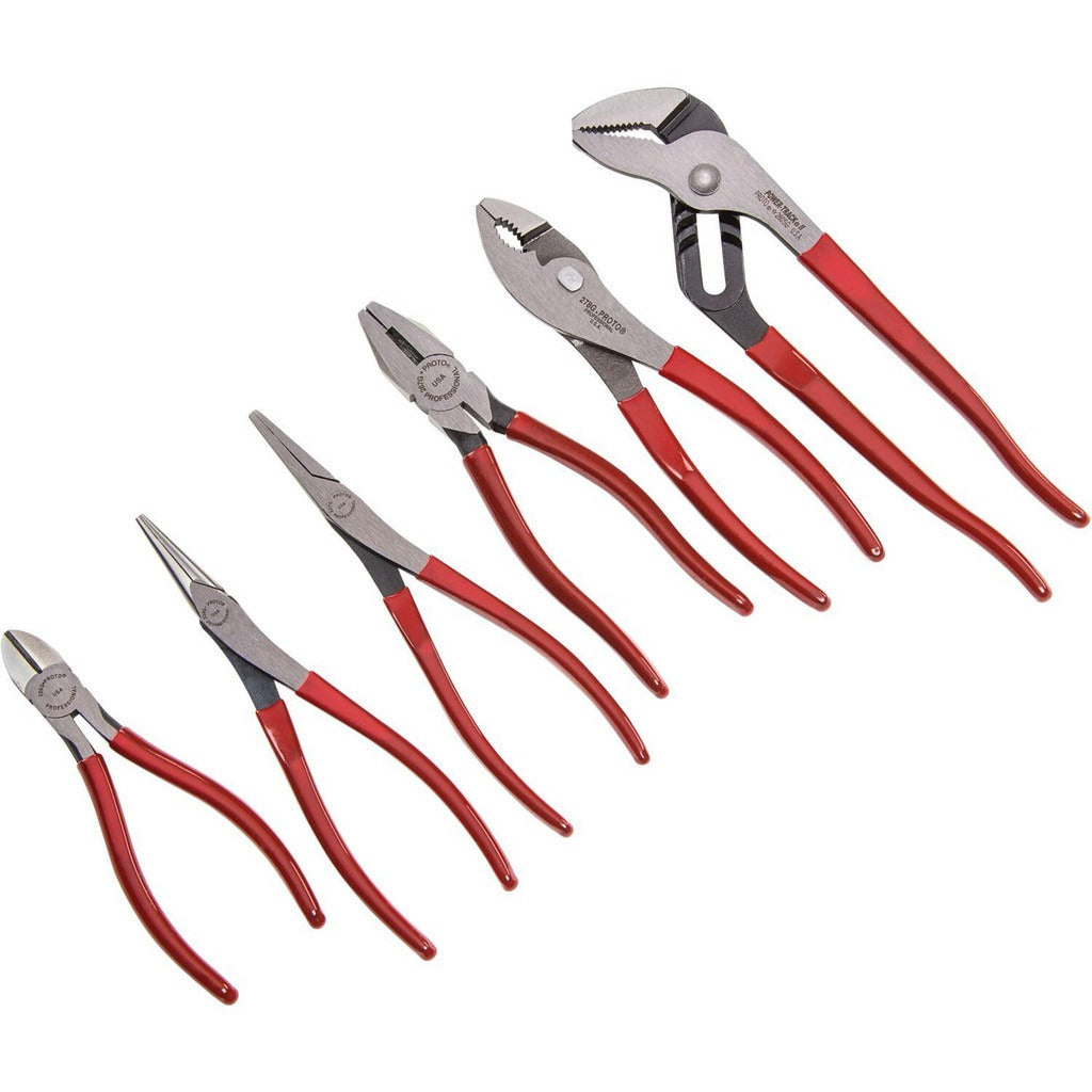 PROTO Proto J202GS 6-piece Plier Set Diagonal Groove Lineman