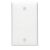 Leviton 80714 Blank Wallplate 1 Gang Standard Size Thermoplastic Nylon Brown