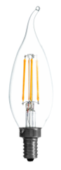 Sylvania 60B10C/DL/BL/2PK-120V/13777 Incandescent B10 D?cor Bulb Shape Double Life Clear Finish Candelabra Base 60Watt 120Volt