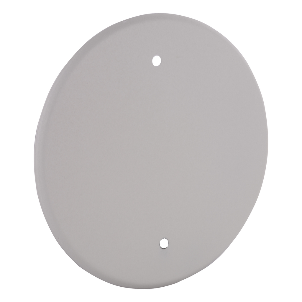 RACO 5653-1 Bell 5653-1 5 In. Round Blank Plate 4 In. Box Mt Wht