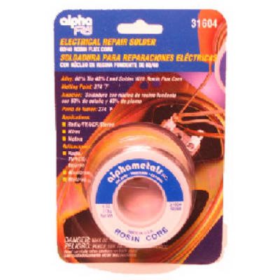 TRUE VALUE AM31605 Alpha Metals 3-oz. .032-Diameter Leaded Electrical Solder