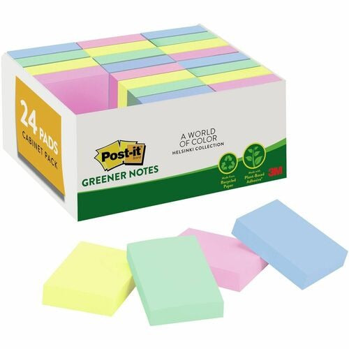3M 3M MMM65324RPVAD Post-it Greener Notes Helsinki Pack of 24