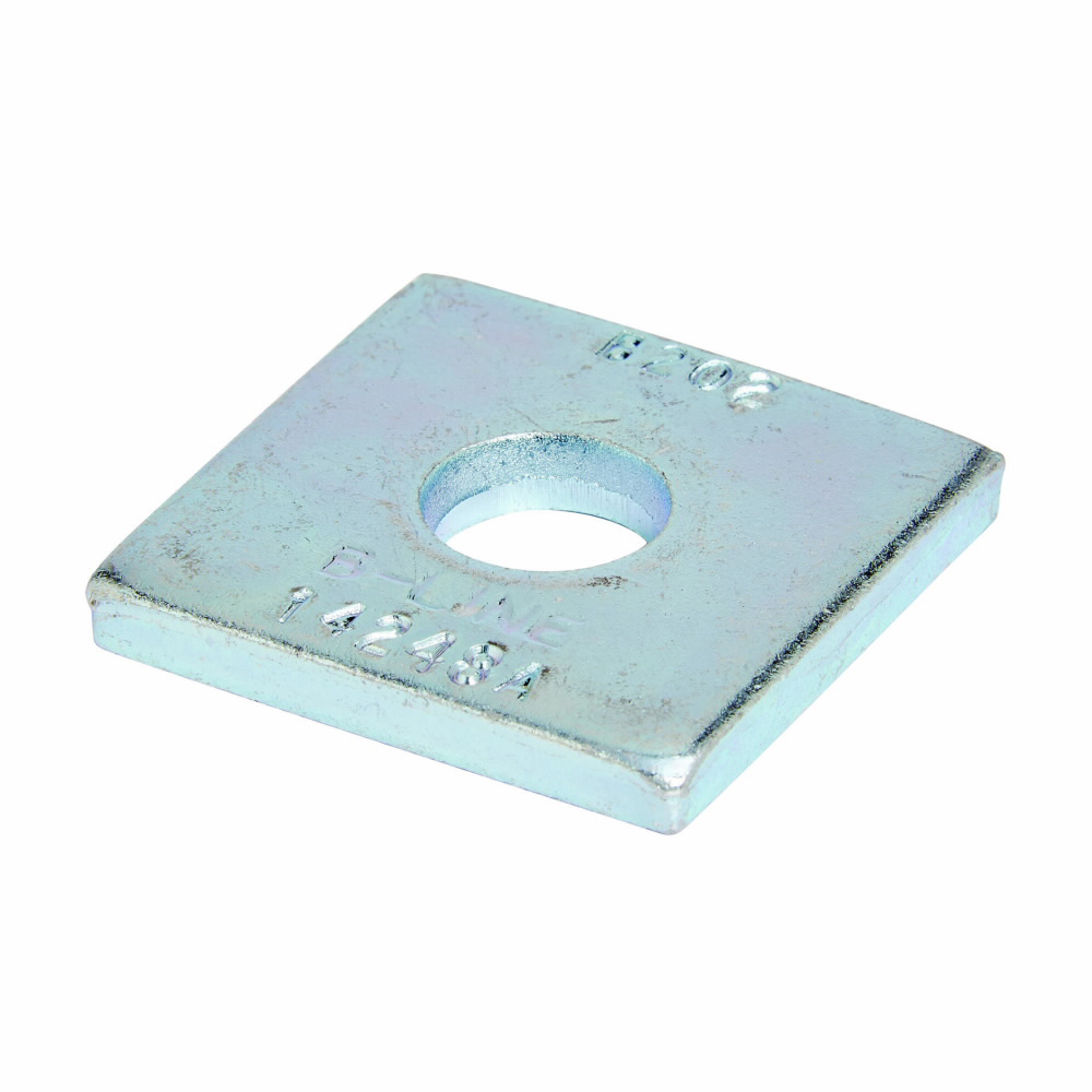 B-Line B200ZN Square Washer, 5/16 in, 3/8 in ID, Steel