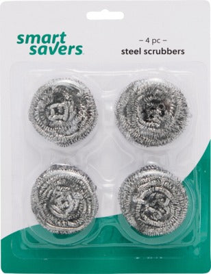 BSC PREFERRED Bsc Preferred HV264 Stainless Steel Scrubber Pads 4 Pack