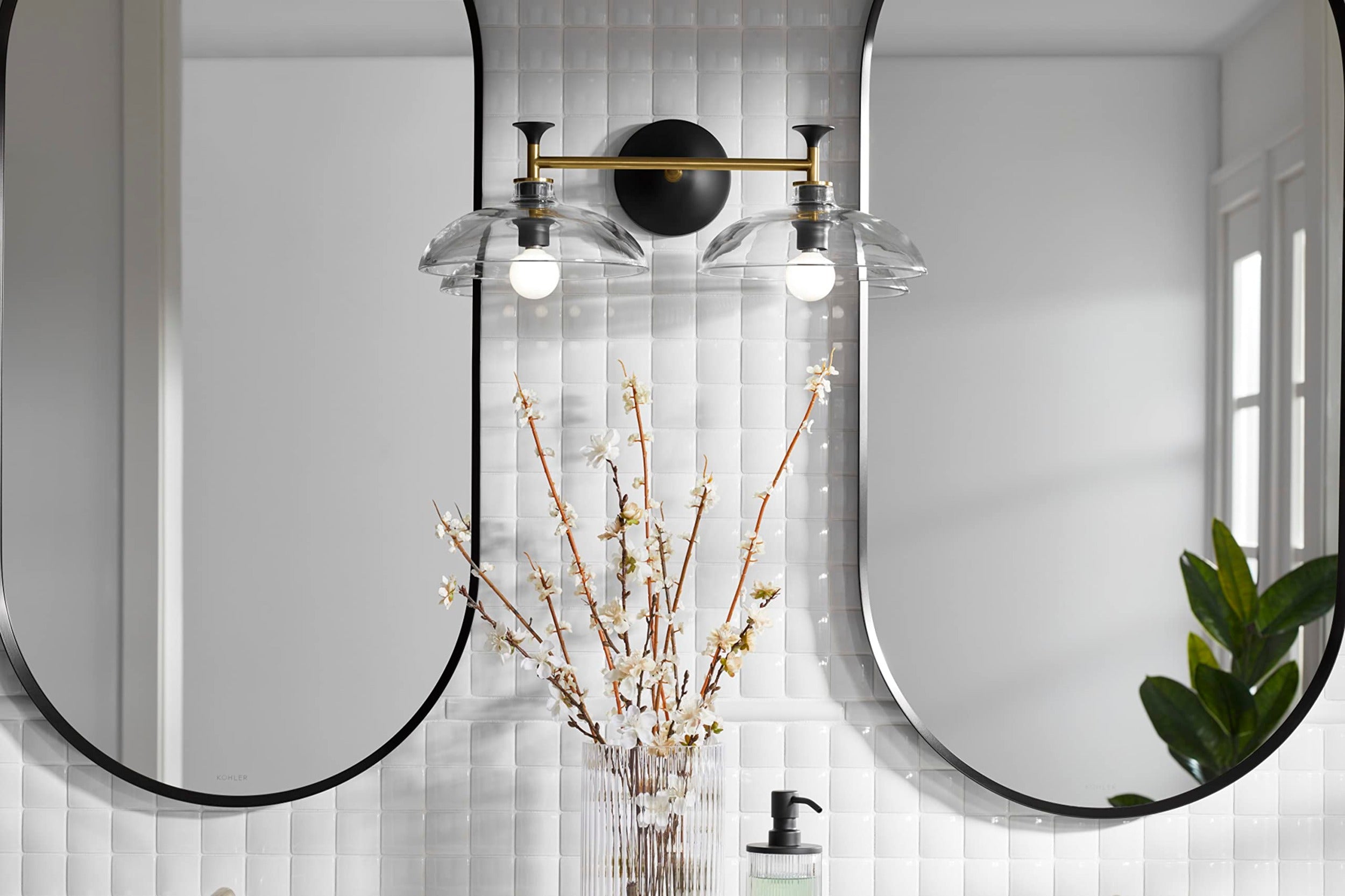 KOHLER Kohler 31769-SC02-2GL 2-light Wall Sconce Brass