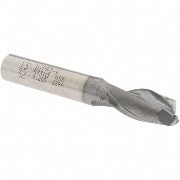 OSG Osg 5731008 Square End Mill 13/32 in 2 Flute Vanadium Hss Ticn