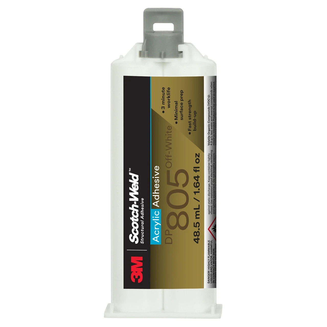 3M 3M 7010410436 Scotch-Weld Acrylic Adhesive DP805 48.5 mL Duo-Pak 12/Case