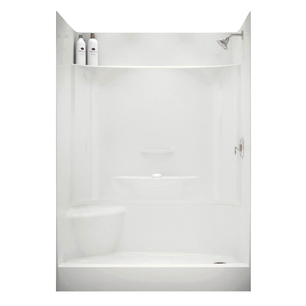 MAAX Maax 145037-000-002-594 Kds 3060 Afr AcrylX alcove right-hand drain four-piece shower (30 inches x 60 inches)
