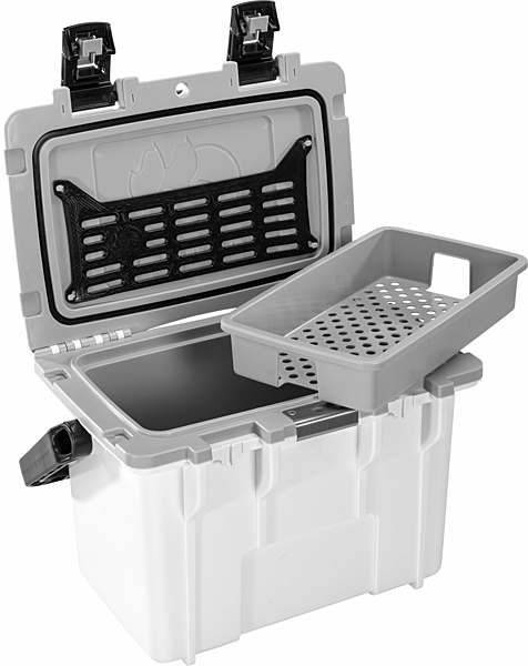 PELICAN Pelican 14Q-1-WHTGRY Personal Cooler 14 qt