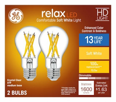 GE G E Lighting 93129473 Led A19 Lamp 13.5W 2700K Dimmable